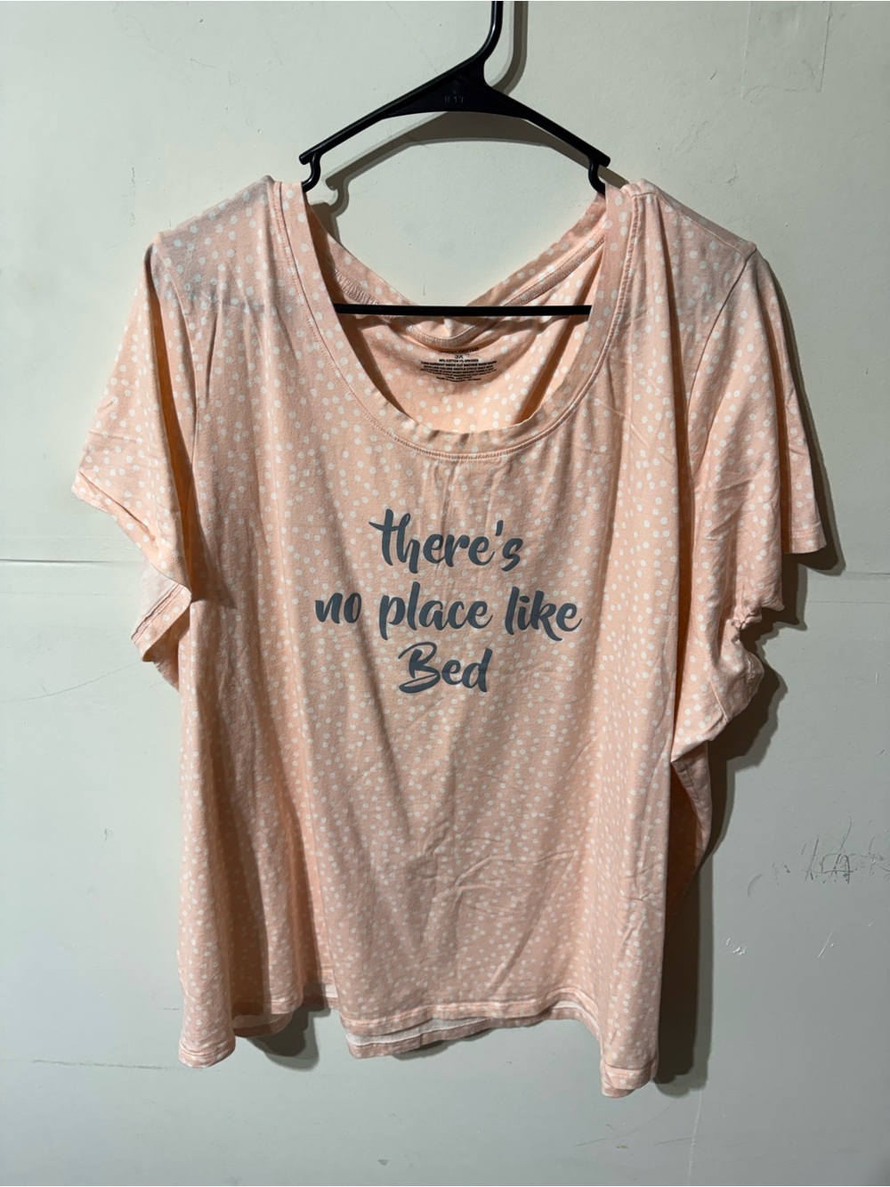 Women's Short Sleeve Sleep Tee - Pink Polka Dot